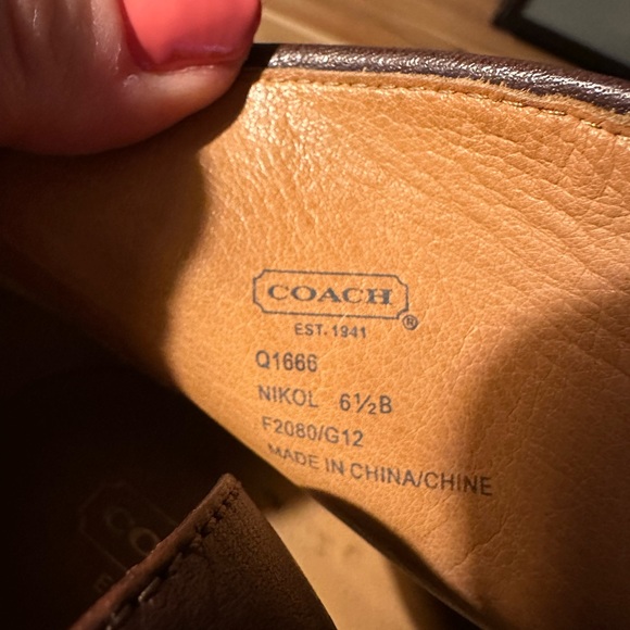 EUC Coach Nikol leather booties size 6.5 - Picture 9 of 13